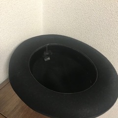 中折れハット 黒の画像