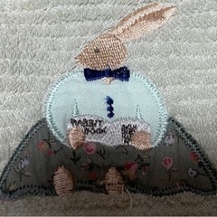 生活雑貨🐰うさぎの刺繍入り手拭きタオル🌱の画像