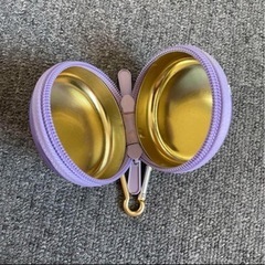 Disney ディズニー ミニー 上海 缶ケース 紫 パープル カラビナ 缶の画像