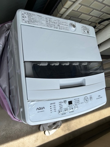 縦型洗濯機　4.5ﾘｯﾄﾙ  AQUA 稼動品
