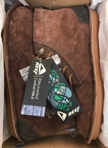 【新品未使用品】希少でオシャレな本革アウトドアブーツ❣️reef surf sherpa high   ✨
