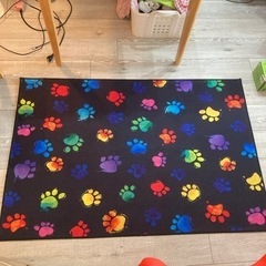 【あげます】敷物　カーペット　薄い　足跡