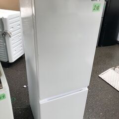 NO 218 ?北九州市内配送設置無料✨? 2021年　ハイセンス 冷蔵庫 幅49cm 175L ホワイト HR-D1701W 2ドア 右開き 大容量冷蔵室122L スリム