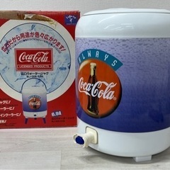 【中古品】コカ・コーラ 広口ウォータージャグ 6.9L コップ付き 保冷 WJ-006 株式会社ドウシシャの画像