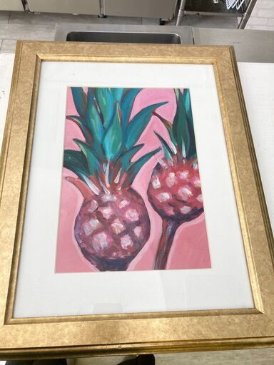 額入りパイナップル絵画