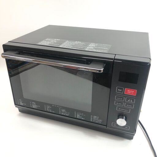 8/24 終 2022年製 YAMAZEN 山善 オーブンレンジ CRK-F2530TSV スチーム ブラック 動作確認済 24f菊HG