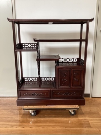 紫檀飾り棚【町田市再生家具】240841