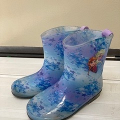美品　記名なし　アナ雪　長靴　18cmアナと雪の女王　