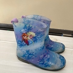美品　記名なし　アナ雪　長靴　18cmアナと雪の女王　の画像