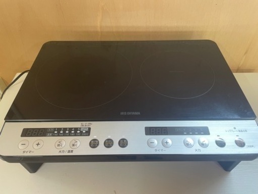 062711 IHクッキングヒーター　二口コンロ　キッチン家電 電磁調理器