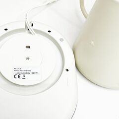 アウトレット☆電気ケトル 温度調節 ホワイト 訳ありの画像