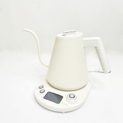 アウトレット☆電気ケトル 温度調節 ホワイト 訳あり