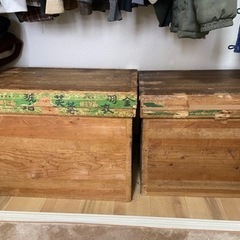 お取り引き中茶箱　２つの画像