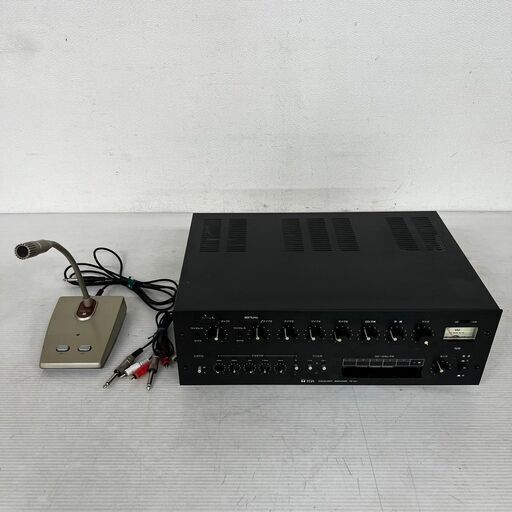 【館内放送】 業務用 TOA TE-121 アンプ TOA EC-100M マイク 館内放送機器２点セット N0183