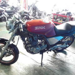 YAMAHA SRX250-2 黒/赤 格安提供車 エンジン始動確認 半額配送キャンペーン 期間限定車体本体価格 現状渡し諸経費０円 激安 横浜 P-Yardの画像