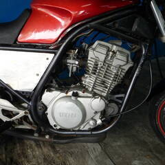 YAMAHA SRX250-2 黒/赤 格安提供車 エンジン始動確認 半額配送キャンペーン 期間限定車体本体価格 現状渡し諸経費０円 激安 横浜 P-Yardの画像