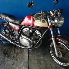YAMAHA SRV250S 白/赤 格安提供車 エンジン始動確...