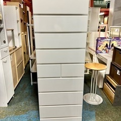 🌟激安‼️ホワイト 収納家具 タンス、衣類収納8段チェスト🌟R660