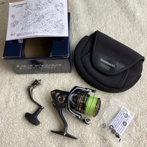 極美品　シマノ 1度のみ使用アルテグラ 3000HG カバー付き スピニングリール
