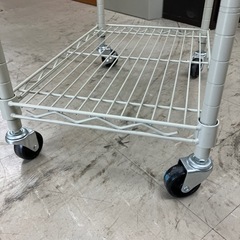 O2406-938 キャスター付き ５段スチールラック 傷、汚れありの画像