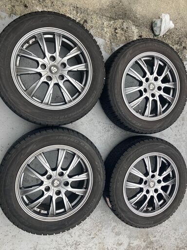 H25年式　セレナ　１９５/６０R16　社外アルミホイルスタッドレスタイヤセット