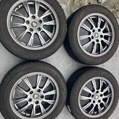H25年式 セレナ 195/60R16 社外アルミホイルスタッドレスタイヤセット