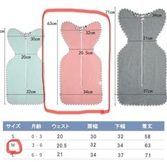 【未使用】 スワドル おくるみ サイズM  の画像