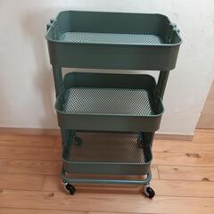 IKEA　ワゴン　グレーグリーン