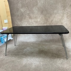 机　折りたたみ机　テーブル　センターテーブル　天板キズ有り　中古...
