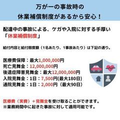 【やる気のある方！】⭐️収入60万円を狙える軽貨物宅配ドライバー！✅社会保険制度あり！✅休業補償制度あり！サポート充実！の画像