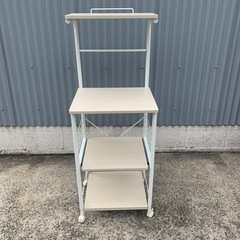 台 レンジ台 ホワイト 上棚セット キッチンラック キッチンカウ...