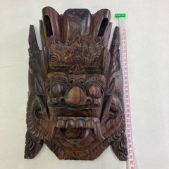 木彫り/面/アンティークの画像