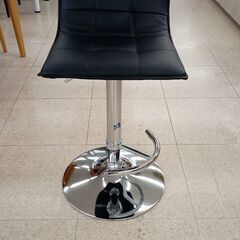 ★ジモティ割あり★  カウンターチェア 黒 H×D×W クリーニ...