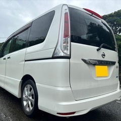 フリップダウンモニター付き☆月々1.2万円〜分割払い可❗️車検2年付き！大人気☆日産 セレナ   ハイウェイスター☆SDナビ☆走行中DVD見れます☆ETC☆バックカメラ☆ドラレコ付きのフル装備☆両側電動スライドドア☆純正アルミ☆ウィンカーミラー☆フル装備☆車内広々三列シート！事故修復歴無し‼️の画像