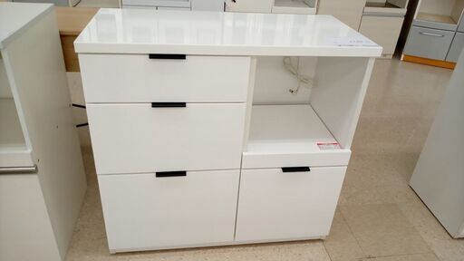 ★ジモティ割あり★ ニトリ レンジラック 白 H84.5×D41.5×W88 クリーニング済み TJ7016
