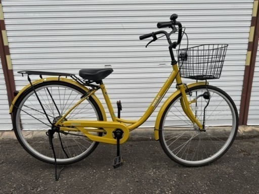 2023年購入 26インチ型 自転車 シティサイクル ママチャリ　オートライト 荷台あり