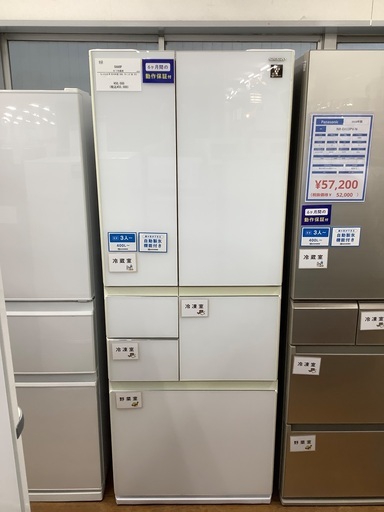 【安心の6ヶ月保証】SHARP の6ドア冷蔵庫