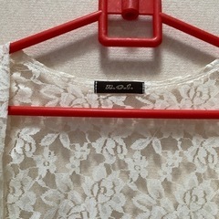 ホワイトレース　カーディガン　ロング　美品の画像