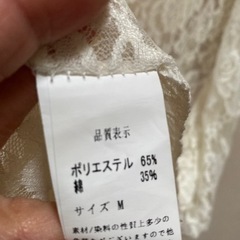 ホワイトレース　カーディガン　ロング　美品の画像
