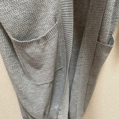 clearクリア　ロングカーディガン　グレーの画像