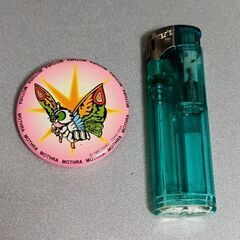 缶バッチ　ゴジラシリーズ  ピンクモスラ　非売品 1997 TO...
