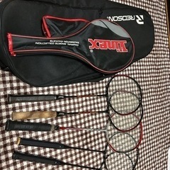 受け付け終了‼️バトミントンラケット5本ケースの画像