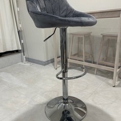 バーカウンターチェア　パープルグレー
