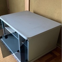 テレビ台　グレー　キャスター付きの画像