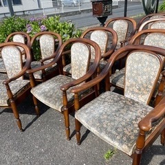 【お値下げしました】カリモク　コロニアル　チェア　4脚の画像