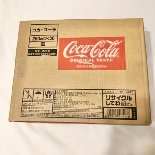 コカ・コーラ　缶　250ml 30本　1ケース
