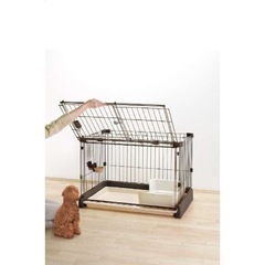 リッチェルペットサークル　ダークブラウンの画像