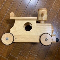 乗り物　木製　汽車　屋内用の画像