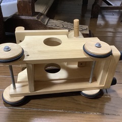 乗り物　木製　汽車　屋内用の画像