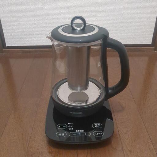 アイリスオーヤマ ケトル 1.5L 温度調節付 IKE-G1500T-B